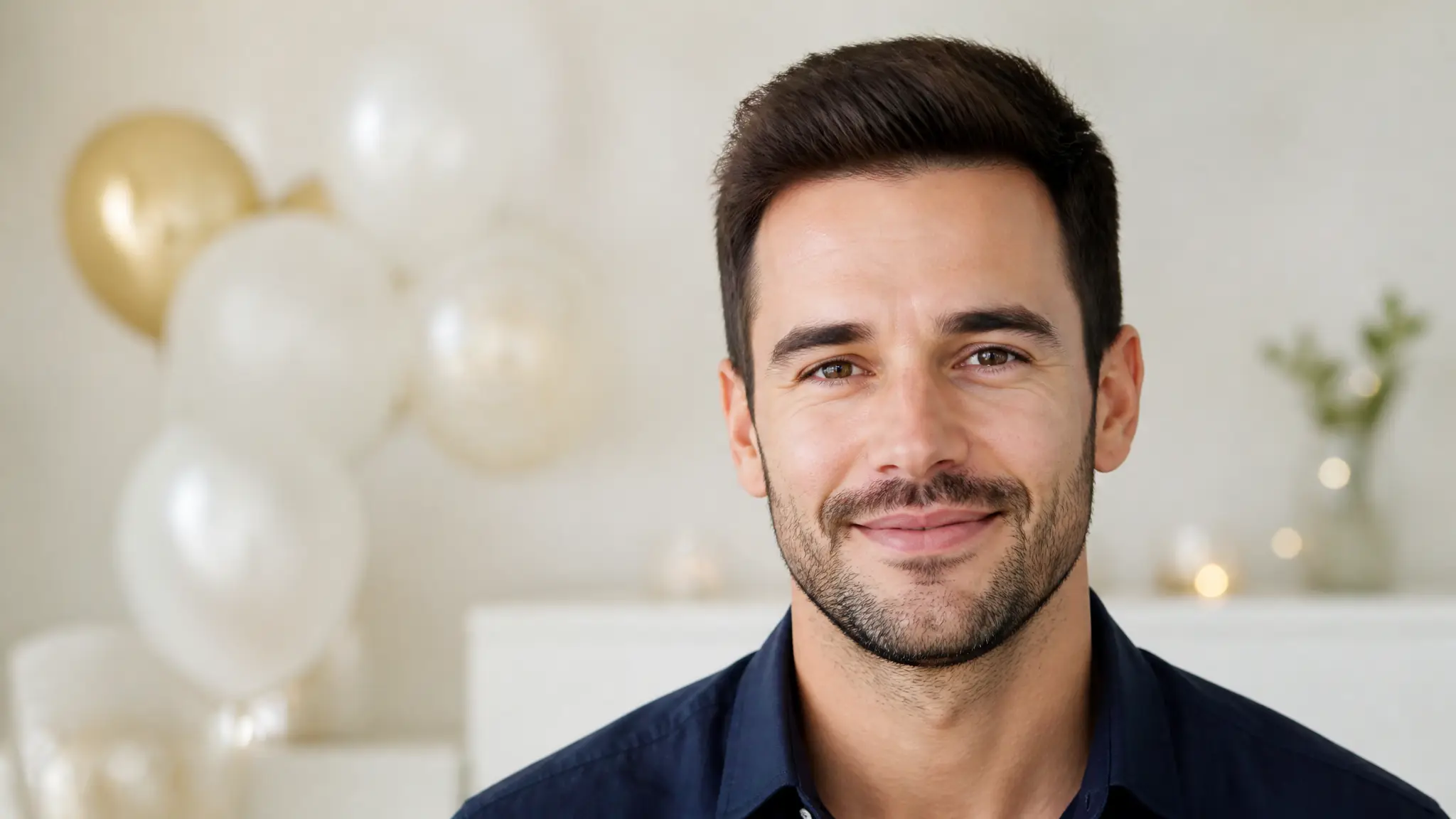 Barátságos férfi portré a Dominik névnap oldalához